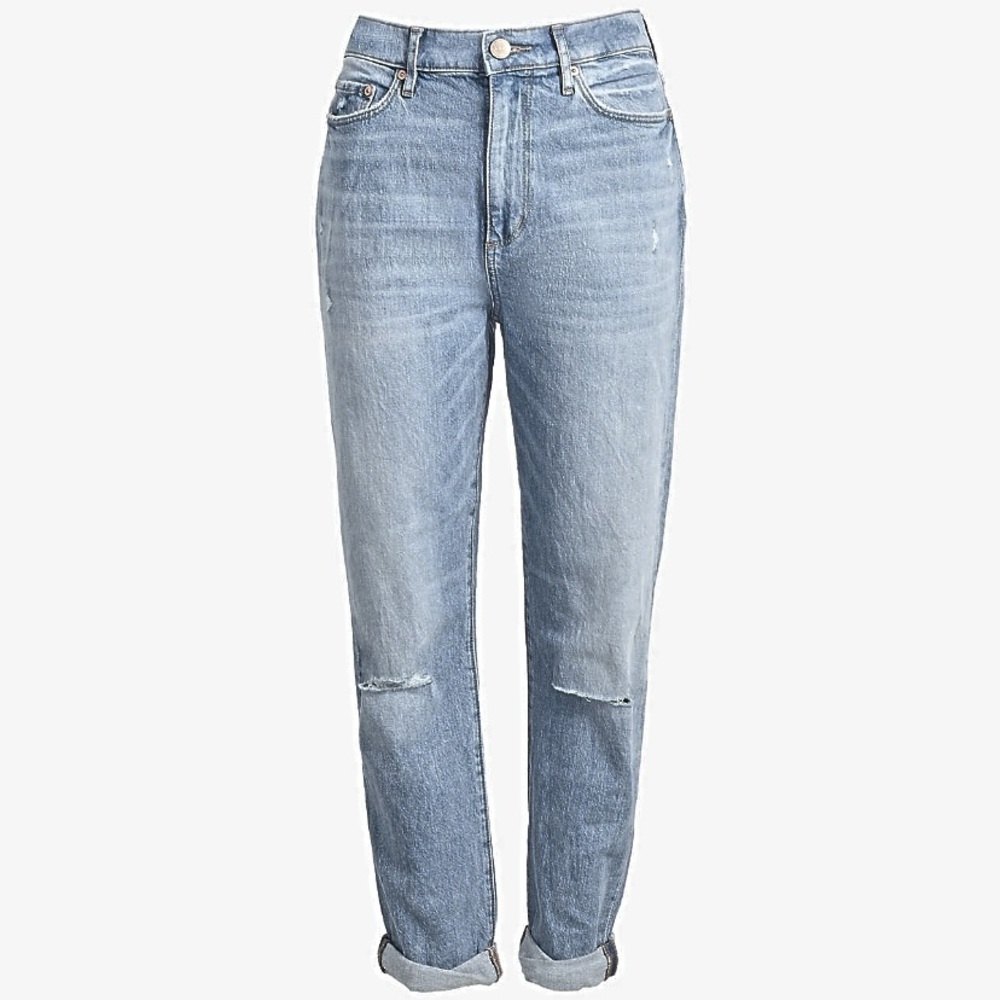 LOFT High Rise Slim Pocket Boyfriend Jeans